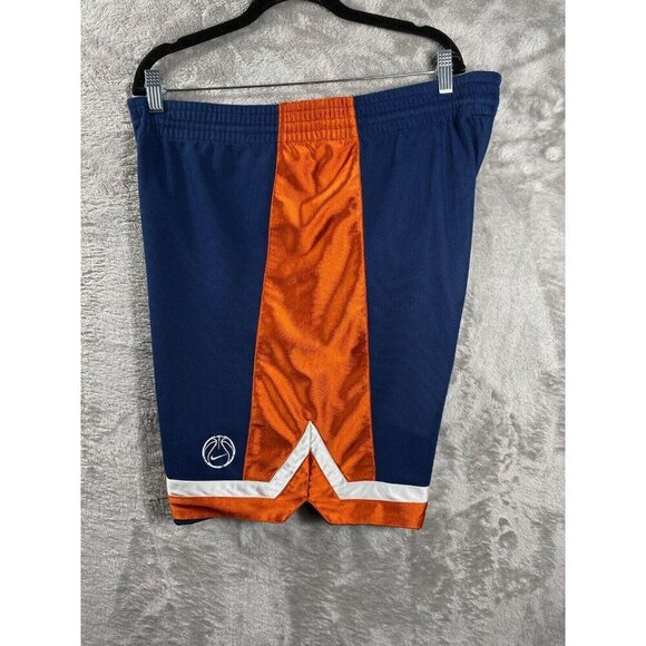 Nike Reversible Basketball Shorts Men’s Large Blue Orange White Mesh Athletic - Picture 7 of 16